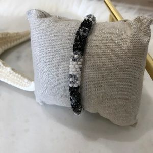 Black Slip On One Size Bracelet